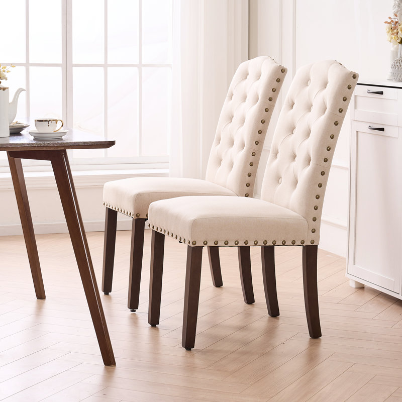 Red Barrel Studio® Nini Fabric Upholstered High Back Tufted Parsons